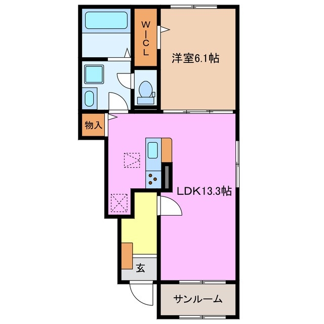 1階の間取り図