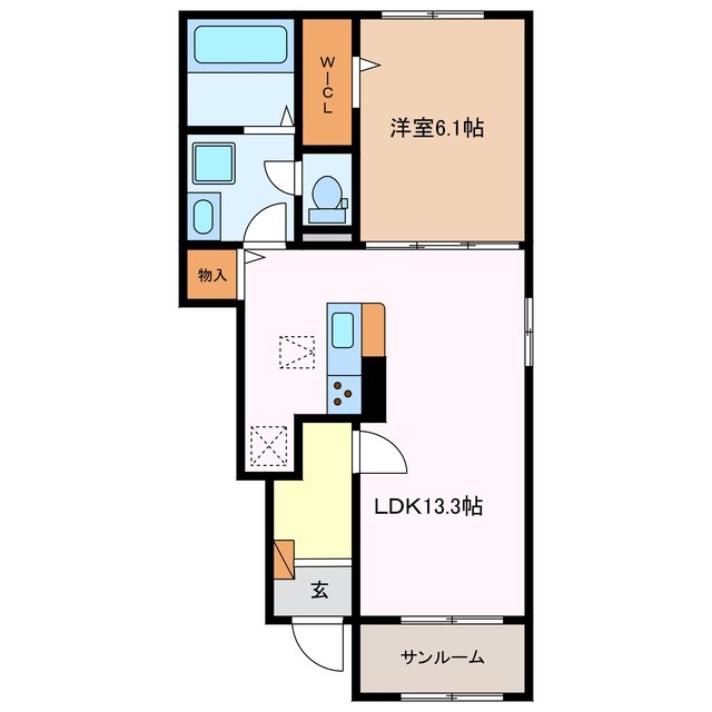 1階の間取り図