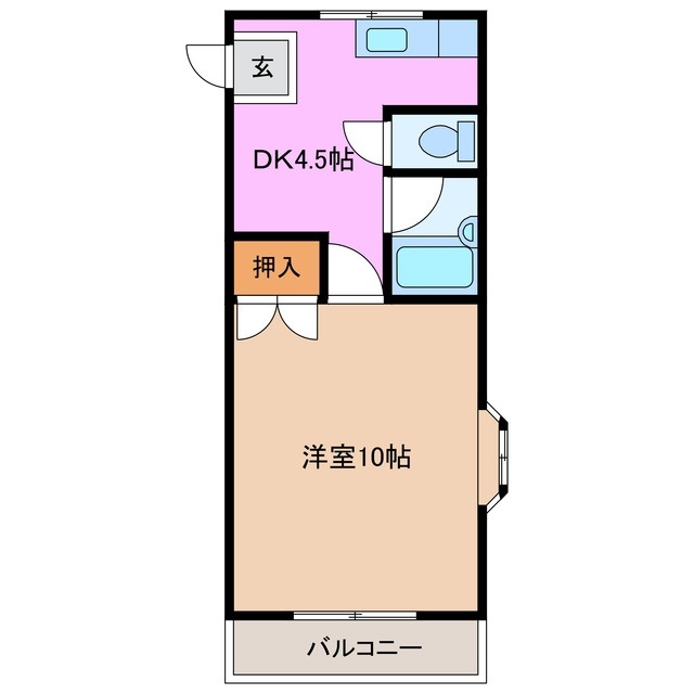 2階の間取り図