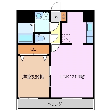 2階の間取り図