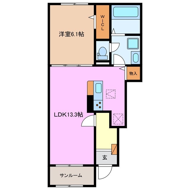 1階の間取り図