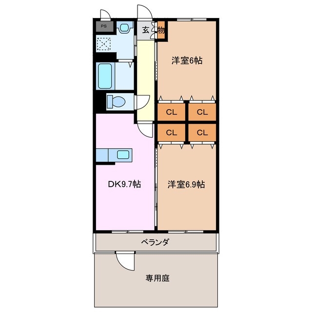 1階の間取り図