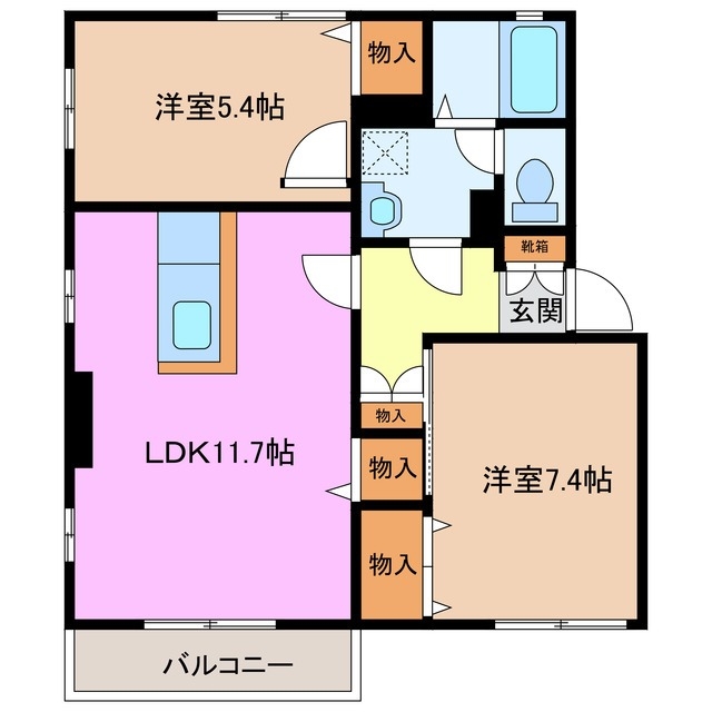 1階の間取り図