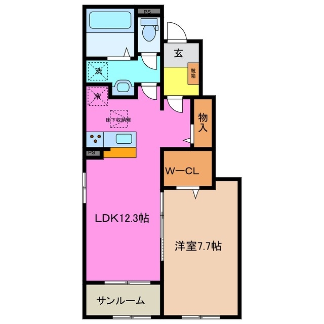 1階の間取り図