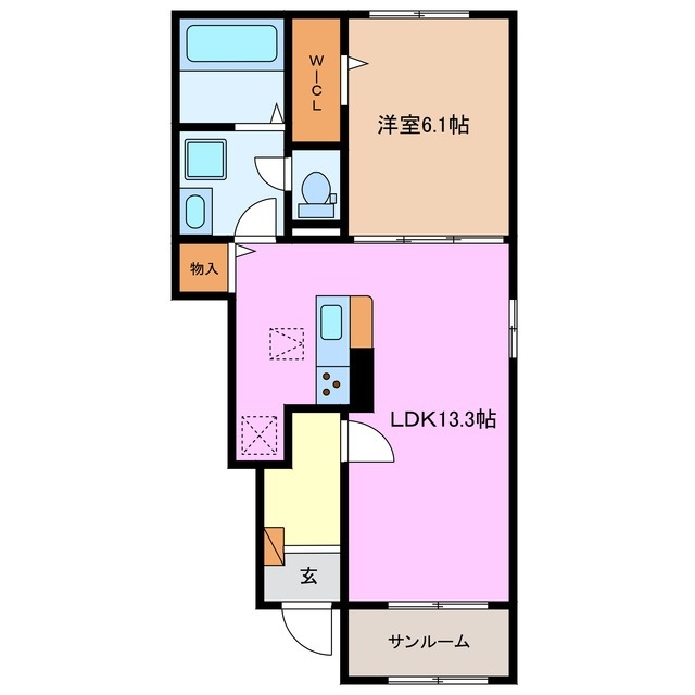 1階の間取り図