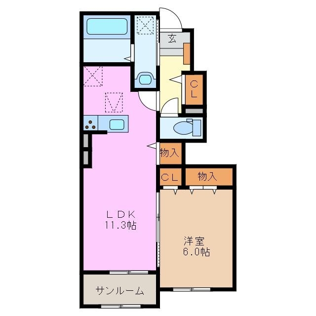1階の間取り図