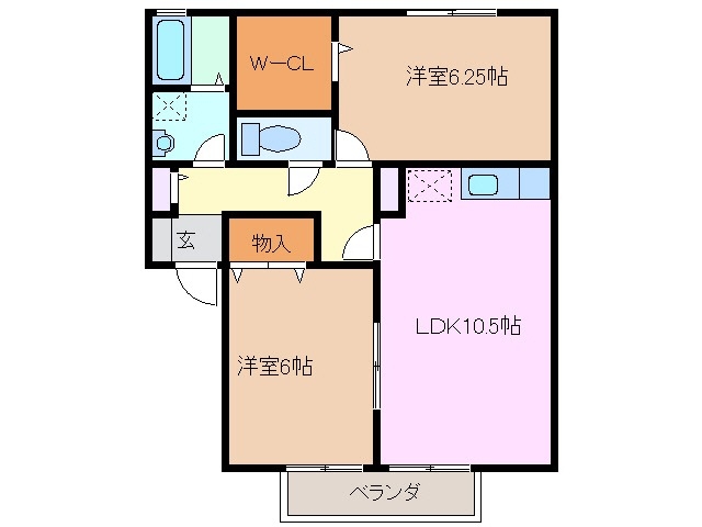 1階の間取り図