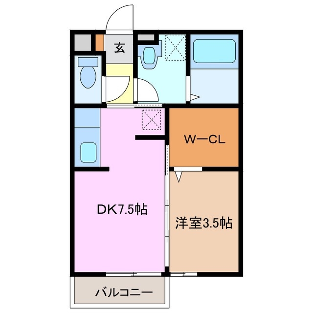 2階の間取り図