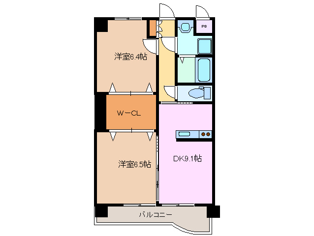 2階の間取り図