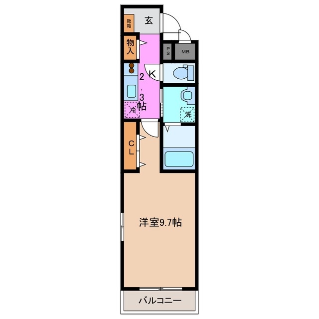 2階の間取り図