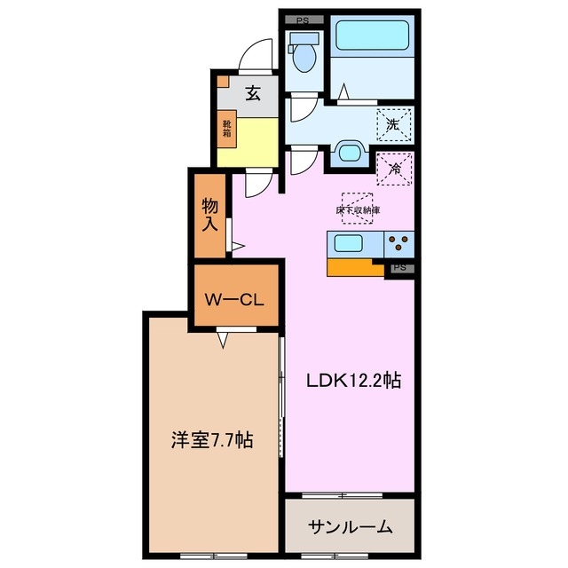 1階の間取り図