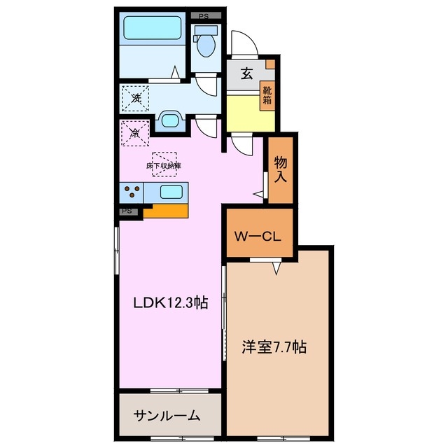 1階の間取り図