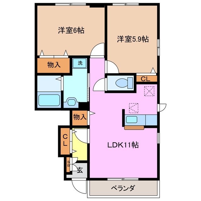 1階の間取り図