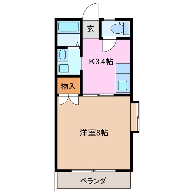 2階の間取り図