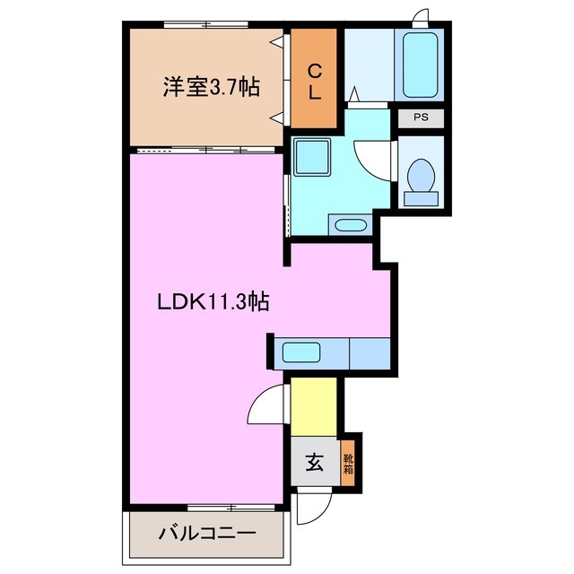 1階の間取り図