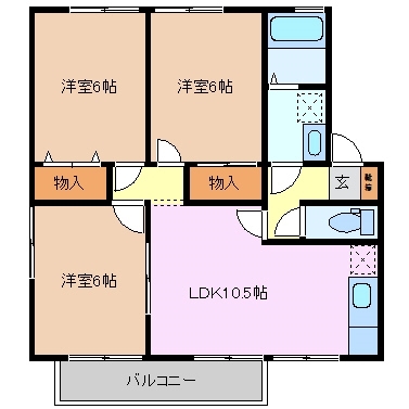 1階の間取り図