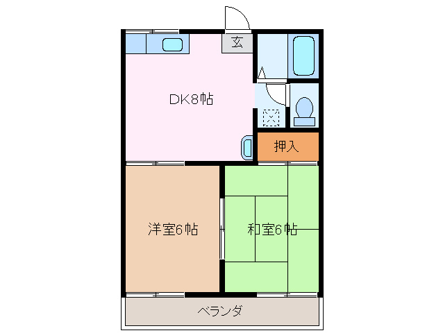 2階の間取り図