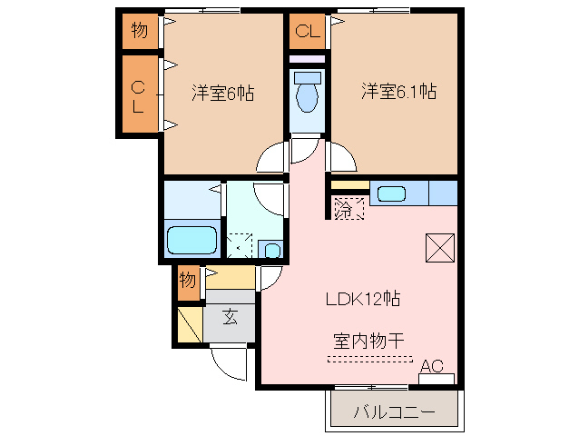 1階の間取り図
