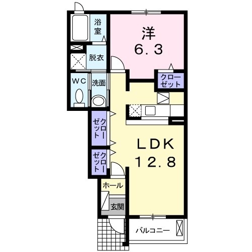 1階の間取り図