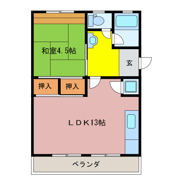 1階の間取り図
