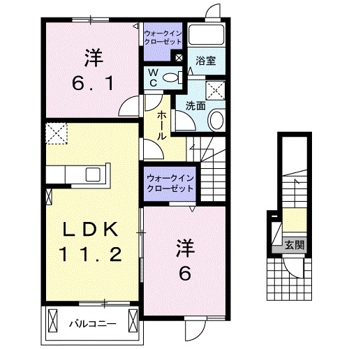 2階の間取り図