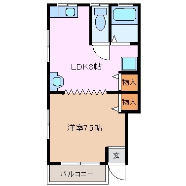 1階の間取り図