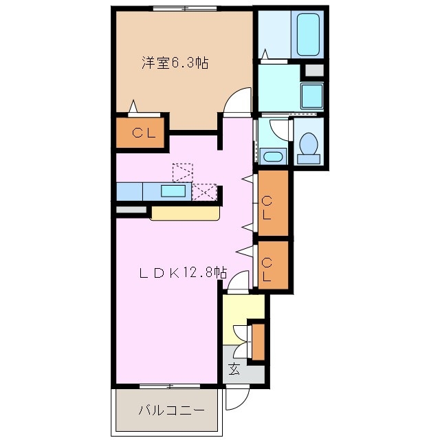 1階の間取り図