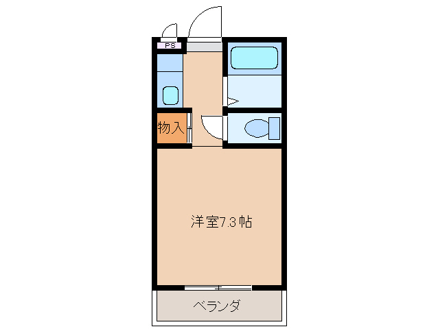 2階の間取り図
