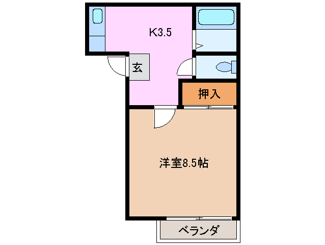2階の間取り図