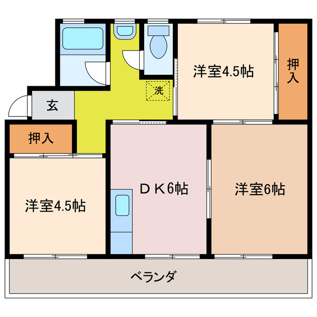2階の間取り図