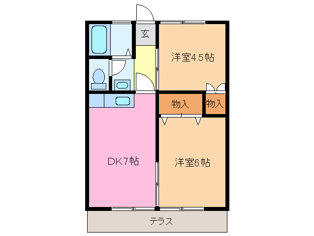 2階の間取り図