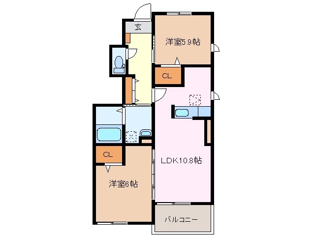 1階の間取り図