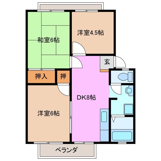 2階の間取り図