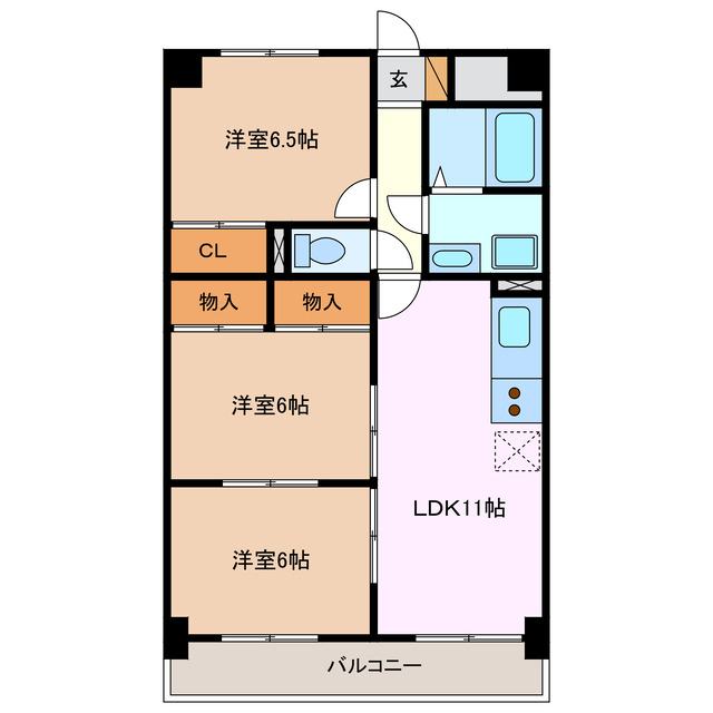 4階の間取り図