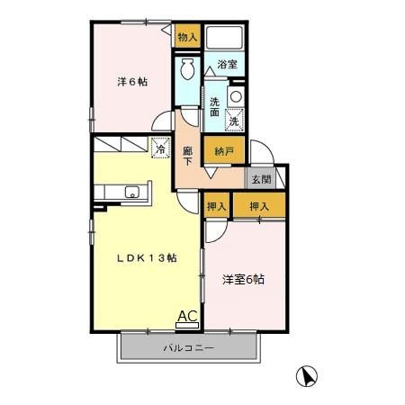 2階の間取り図