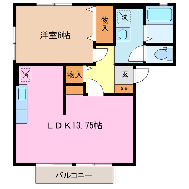 1階の間取り図