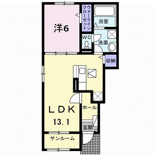 1階の間取り図