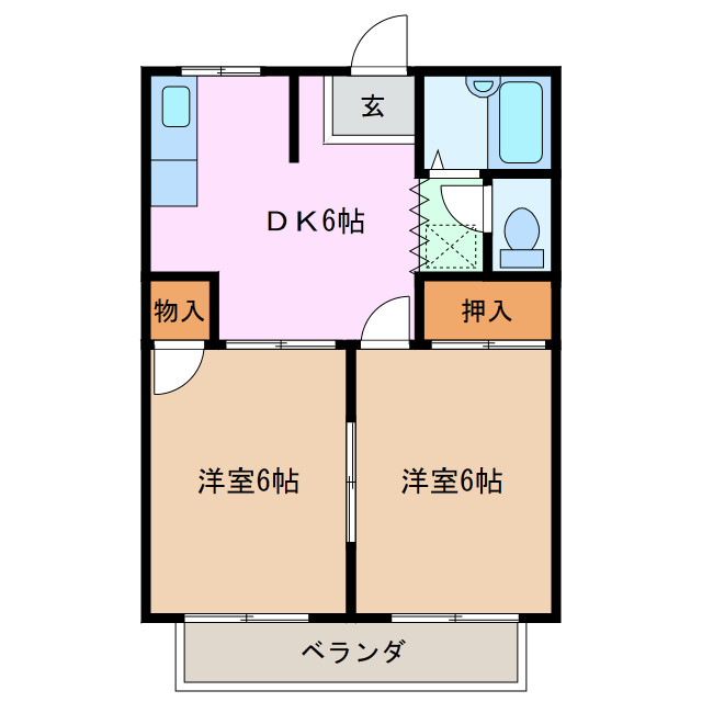 2階の間取り図