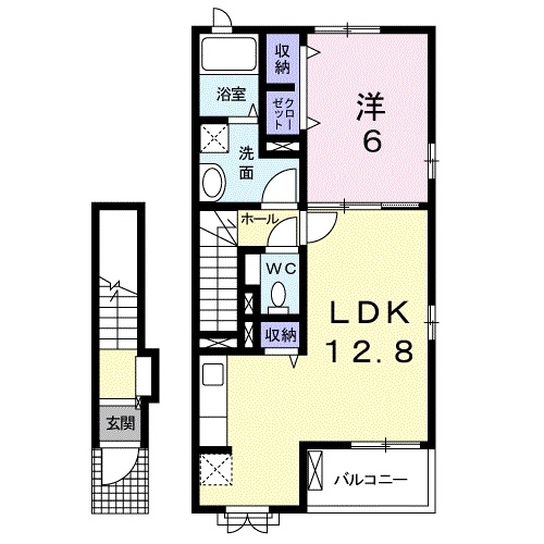 2階の間取り図
