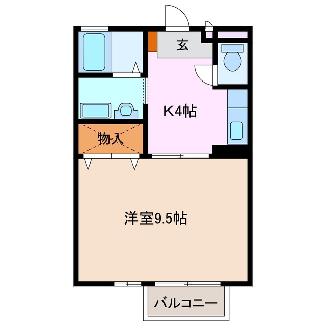 2階の間取り図