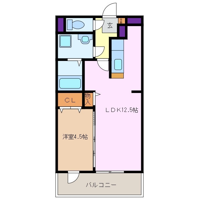 1階の間取り図