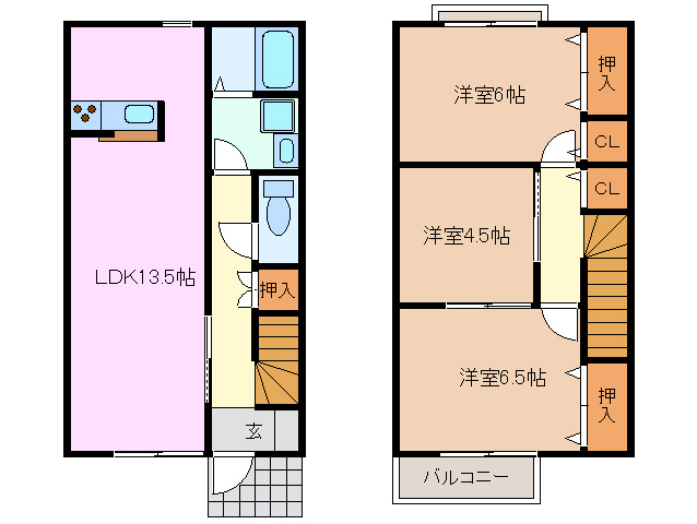 1階の間取り図
