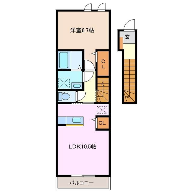 2階の間取り図