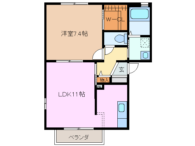 1階の間取り図