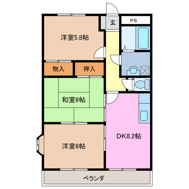 1階の間取り図