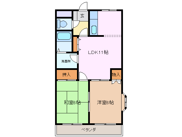 1階の間取り図
