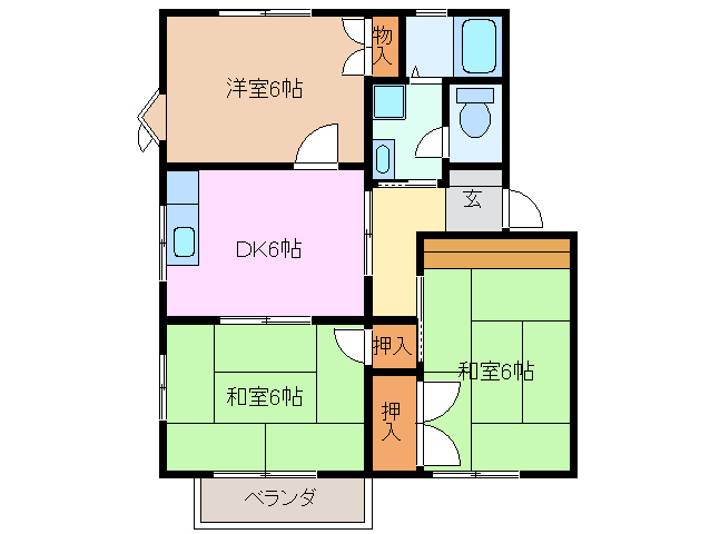 2階の間取り図