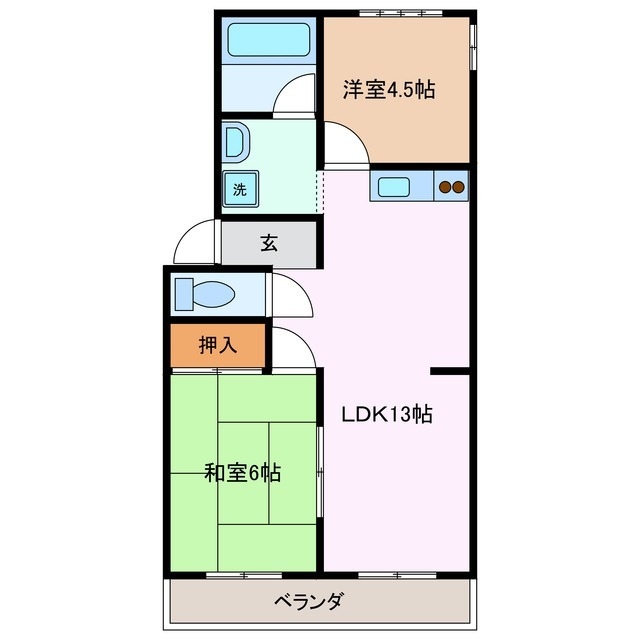 2階の間取り図