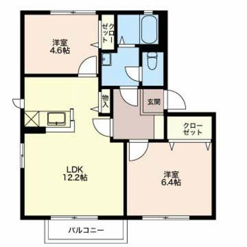 2階の間取り図