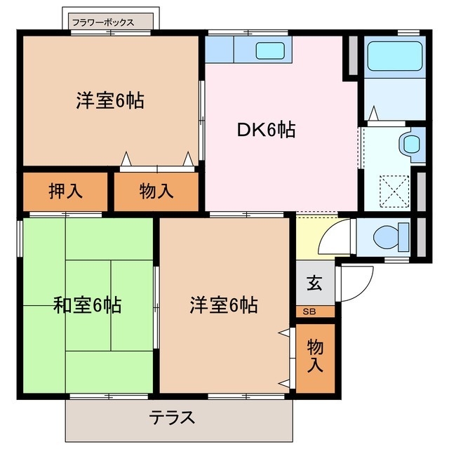 1階の間取り図